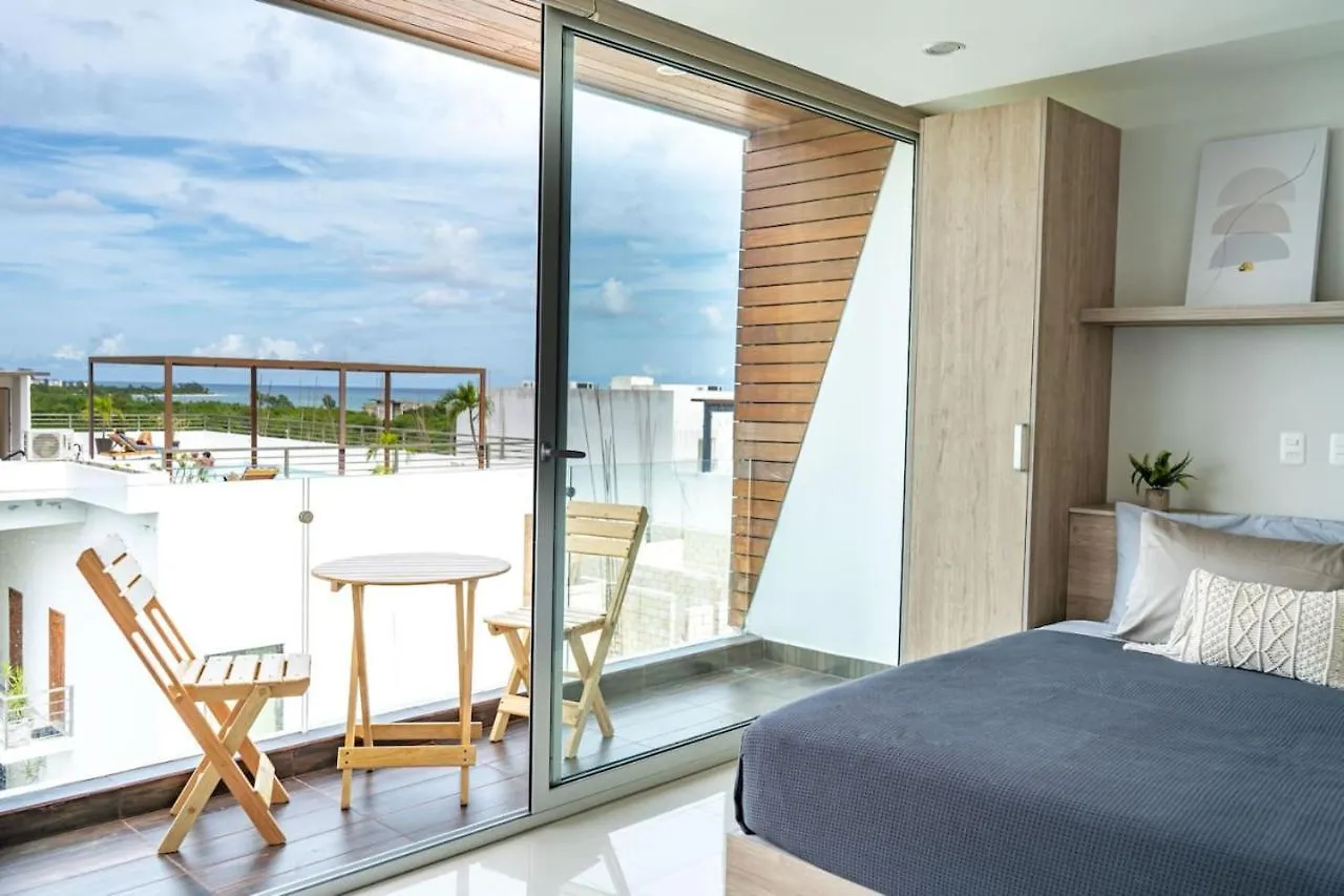 Dk Exlusive 1Br- Balcony And Rooftop Sea View Playa del Carmen Lägenhet
